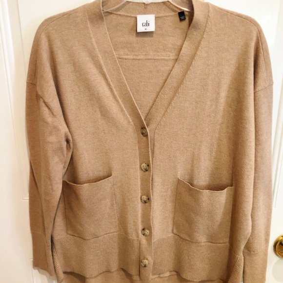 CAbi Sweaters Cabi Size Xs Camel Color Cardigan Sweater 0 Cotton